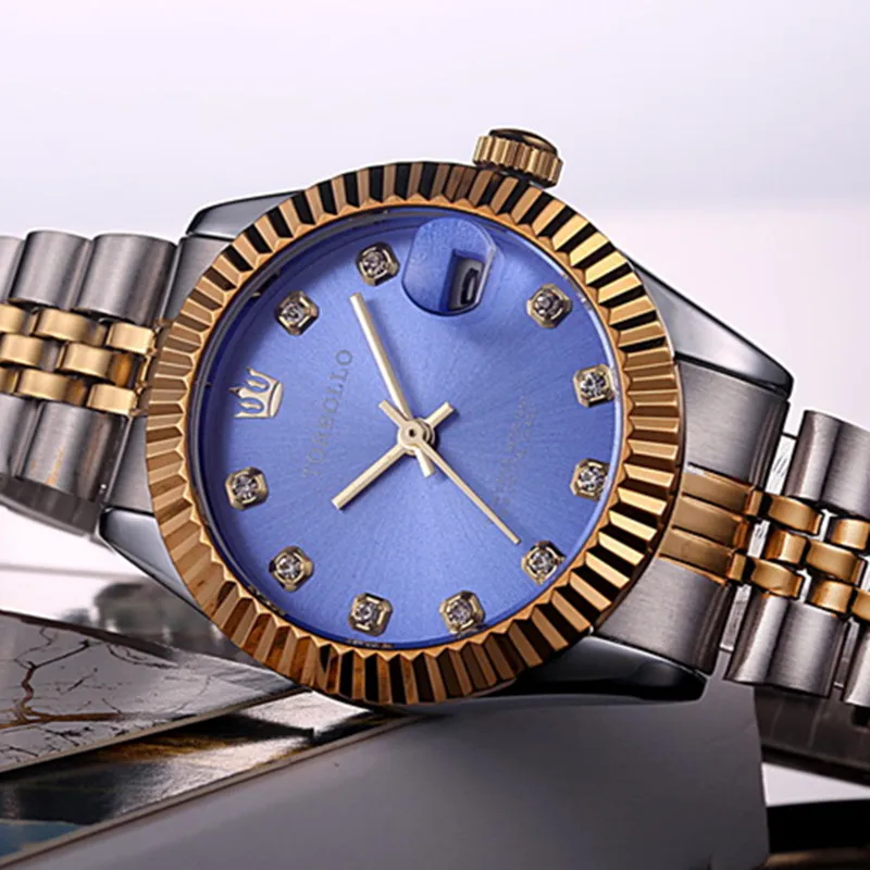 Часы мужские и женские кварцевые со стальным браслетом коробкой | Наручные часы