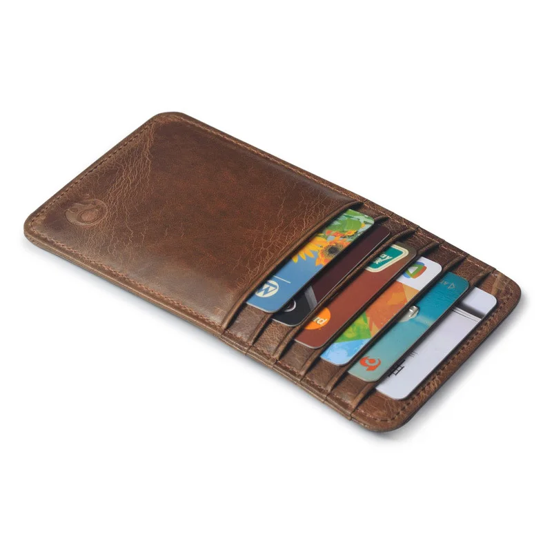 Мода Стиль Новый Ультра-тонкий Держатель Карты Мини кошельки небольшой Кожаный