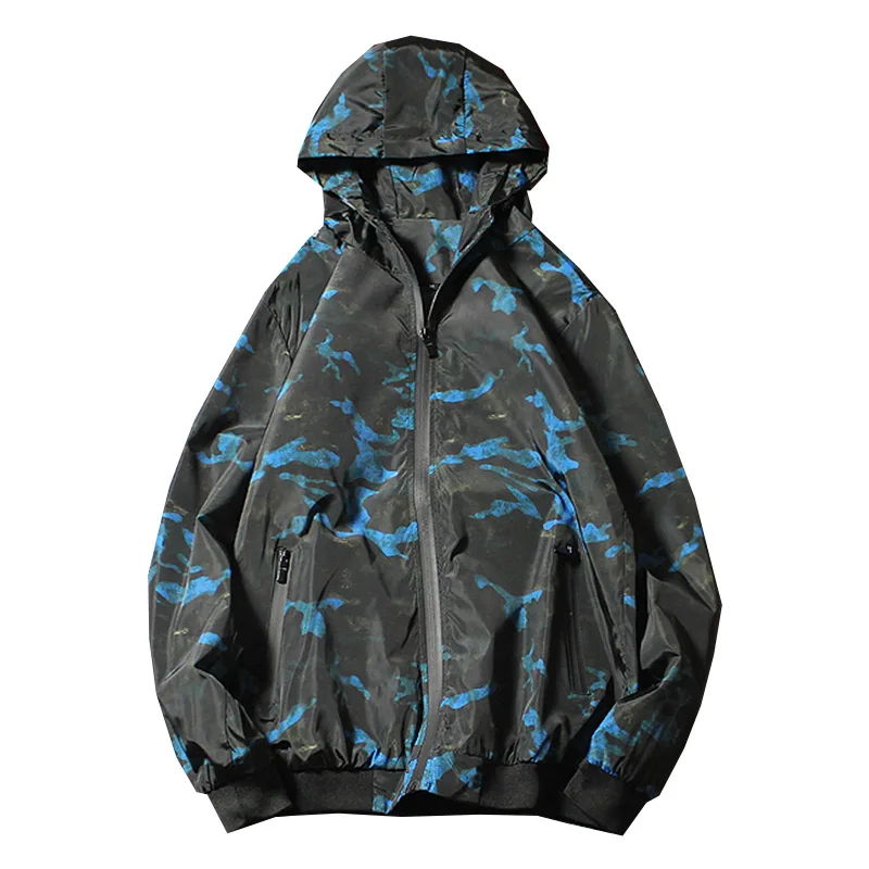 Jacket Men's Large Size S-4XL Hooded Slim Fashion Design Camouflage Print coat Casual Spring Autumn Outdoor Sports | Мужская одежда