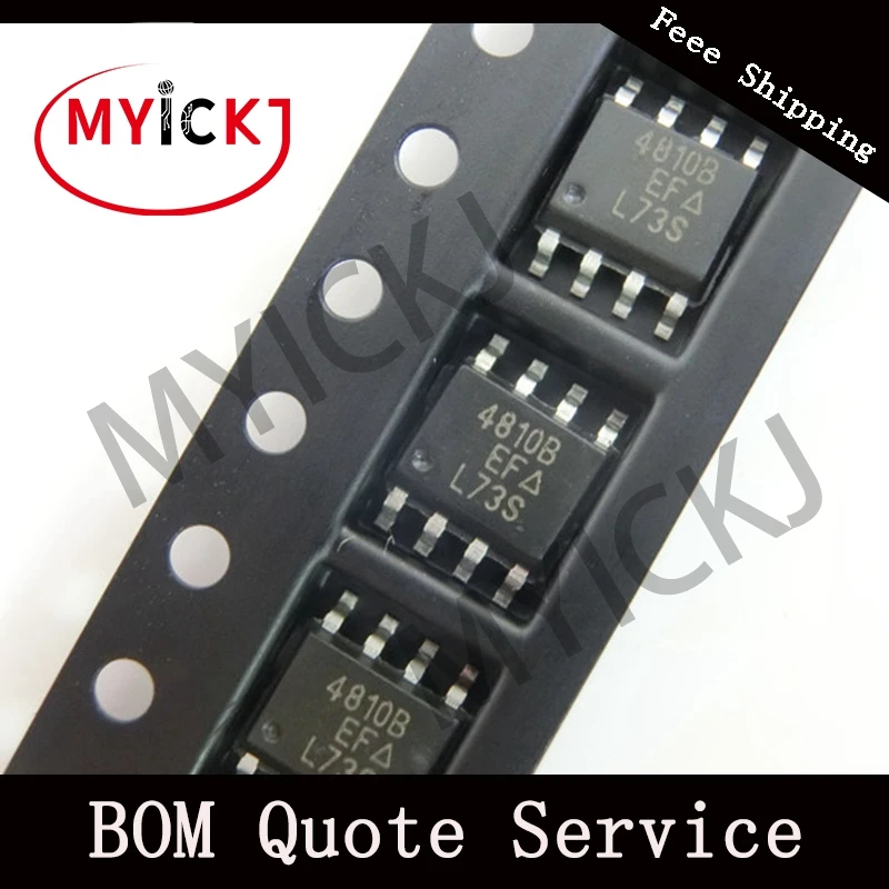 10 шт. SI4810BDY микросхема n-канальный 30-V (D-S) MOSFET с диодом Шоттки 8-SOIC 4810B | Лампы и