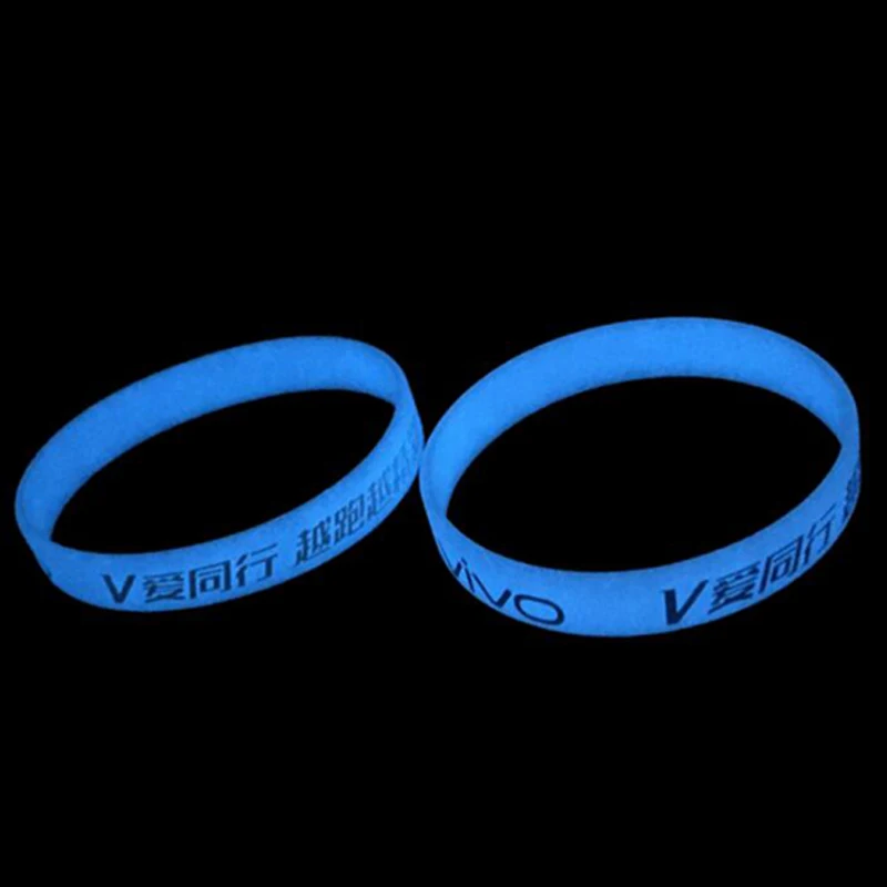 

rave Glow in the Luminous Elastic Rubber Silicone Bracelets Bangles Basketball Sports Wristbands Silicone Bracelet led party