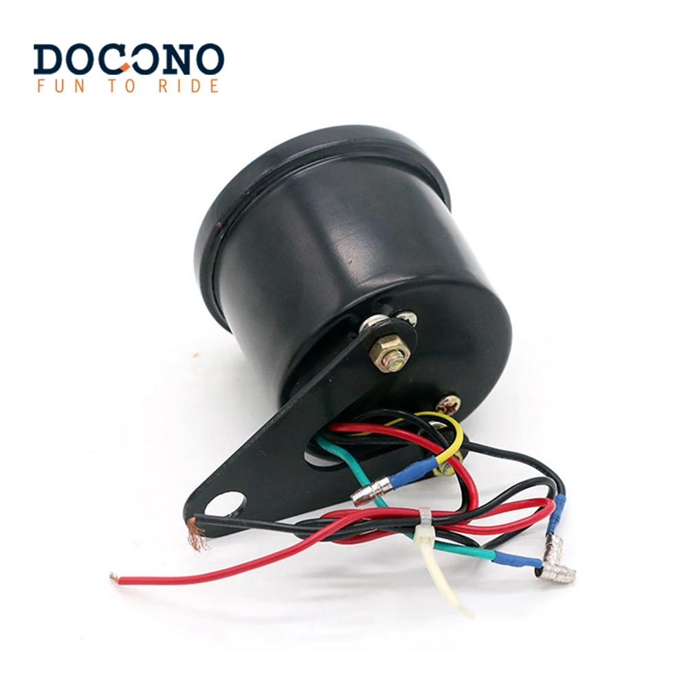 Хром и черный мотоцикл одометр спидометр тахометр Спидометр LED подсветка км/ч