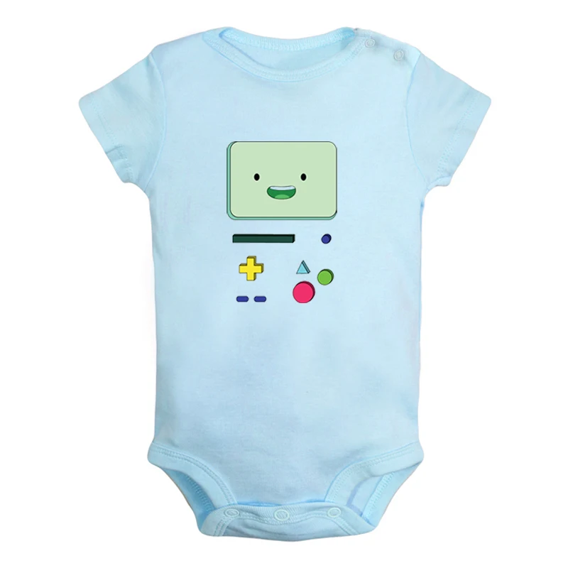 JaBaby035BLD Милый Beemo BMO Adventure Time собака Jake дизайн для новорожденных мальчиков и девочек униформа-комбинезон с принтом для младенцев, боди, одежда хлопковые комплекты - Цвет: JaBaby035BLD