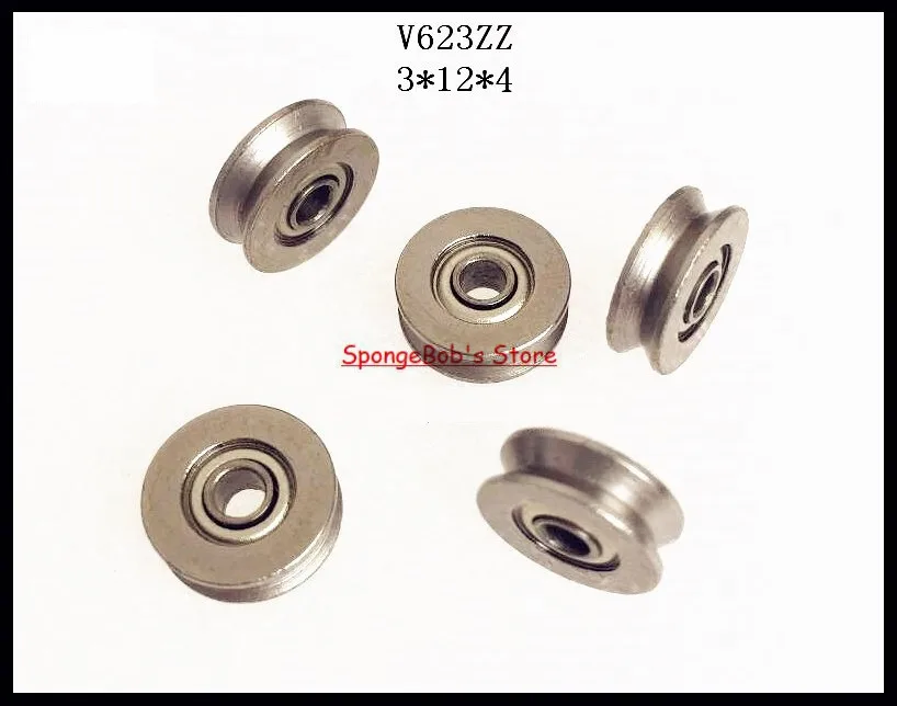 20 шт./лот V623ZZ V623 623VV 3x12x4 мм V канавка из углеродистой стали глубокий