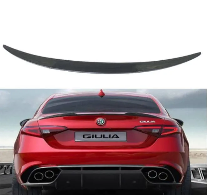 High Quality Carbon Fiber For Car Rear Wing Trunk Lip Spoilers Alfa Romeo Giulia 2017 2018 2019 | Автомобили и мотоциклы