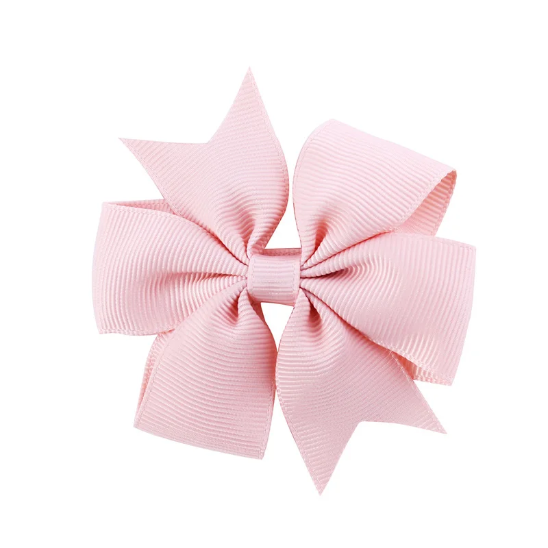 8 Dusky Pink 3 дюйма,, новинка, корсажная лента, твердый бант-бабочка, заколки для волос, заколки для волос для детей, девочек, новорожденных, аксессуары для волос - Цвет: 8 Dusky Pink