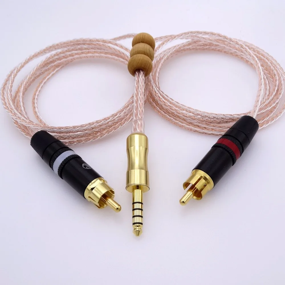50 см от 4 мм до 2 RCA аудио кабель адаптер для sony NW WM1Z 1A MDR Z1R TA ZH1ES обновления