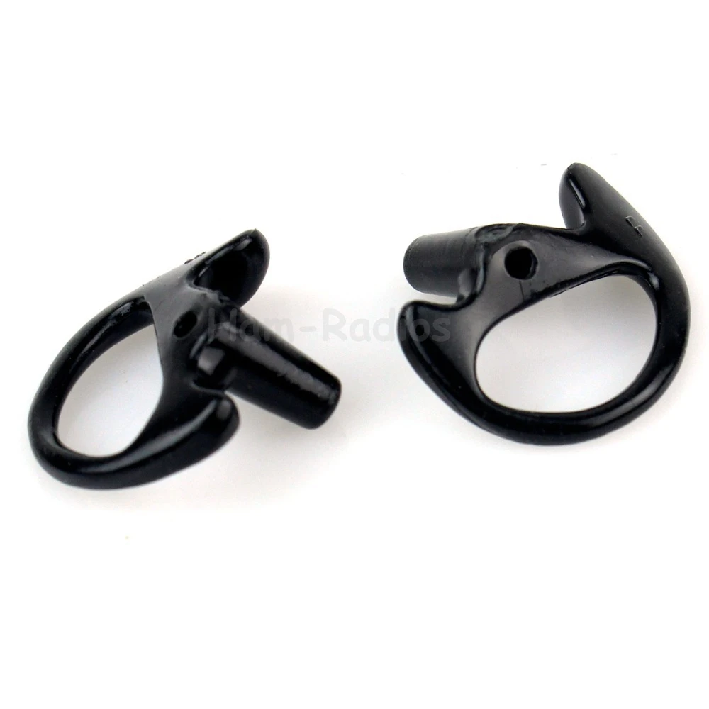 

Black 1 Pairs Large Silicone Soft Ear Bud For Covert Acoustic Tube Earpiece Of Walkie Talkie Two-way Radio