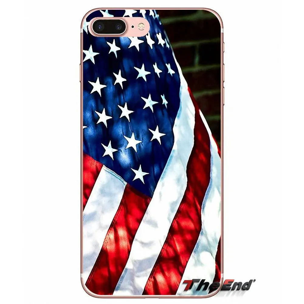 Горячая продажа флаг США Американа баннер ТПУ чехол для Samsung Galaxy S3 S4 S5 MINI S6 S7 edge S8
