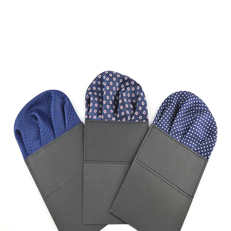 Мужской полиэфирный Шелковый предварительный Складной Карманный платок в