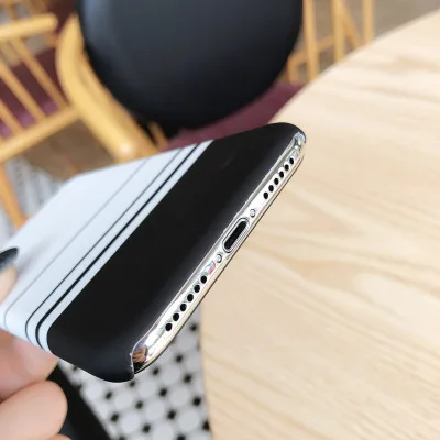 Простые линии diamond чехол для телефона iphone х 6 S 7 8 плюс защита крышки соединения