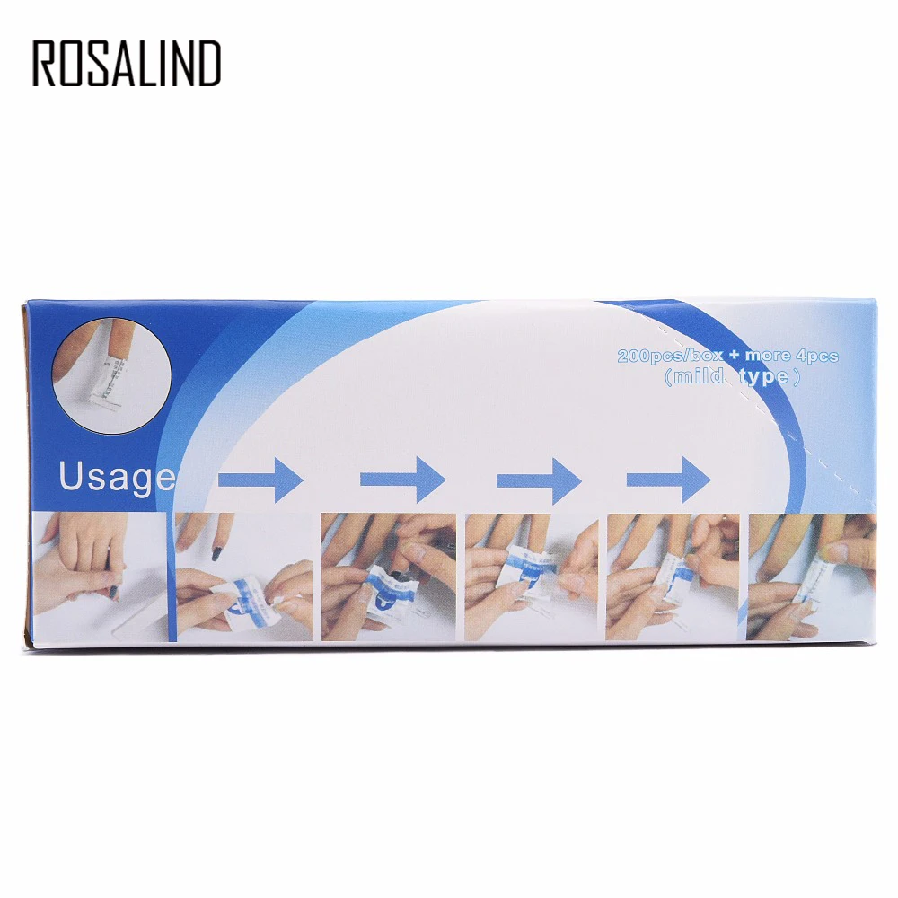 Маникюрный очищающий лак Rosalind 100 шт./компл. инструменты для удаления лака ногтей