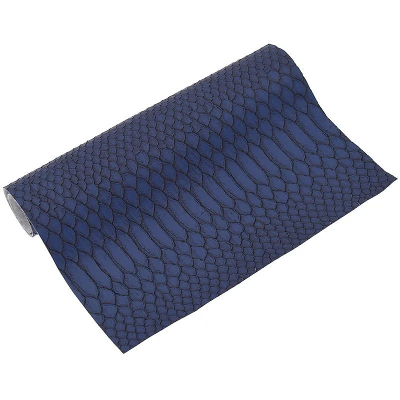 Dark blue She Love A4 винтажная змеиная кожа узор кожаная ткань 29x21 см PU Лоскутная Ткань Сделай Сам домашние текстильные украшения поставки - Цвет: Dark blue