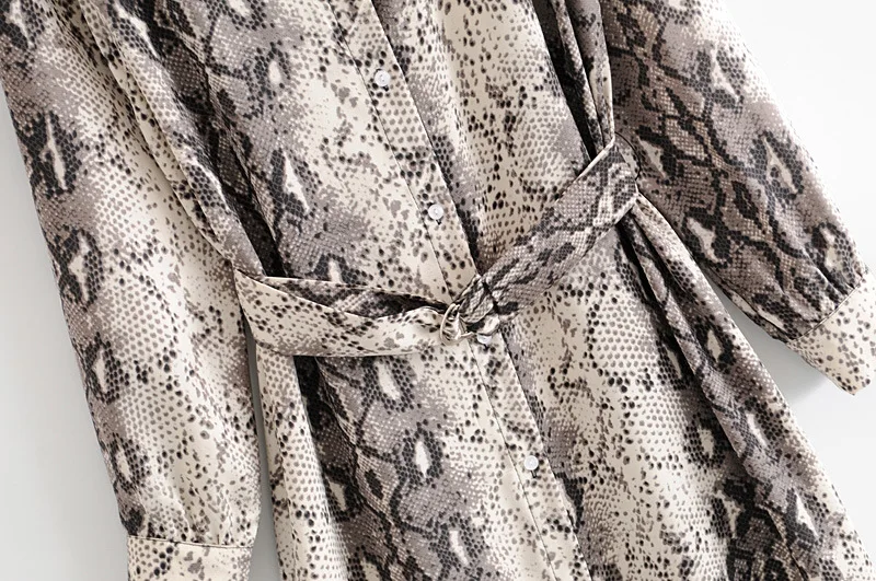 Модная женская блузка новинка 2019 кимоно с принтом змеиной кожи Пляжное в