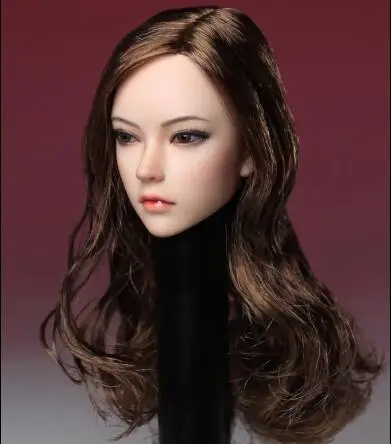 HEAD 1/6 сексуальная девушка фигура одежда MM015 высокий разрез Полупрозрачное платье Чонсам костюм для 1" TBLeague большой бюст бесшовное тело - Цвет: HEAD
