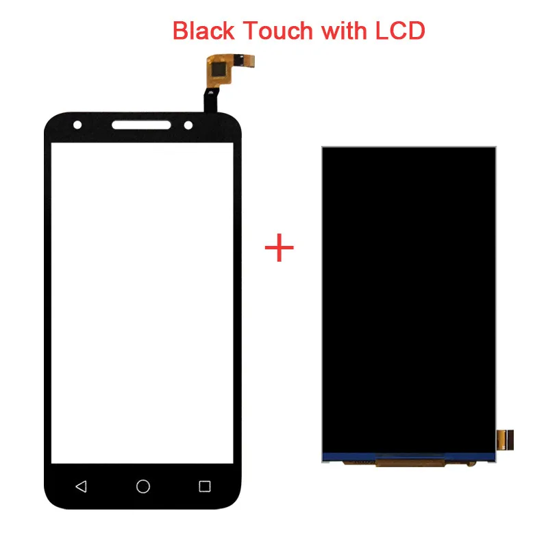 5,0 ''для Alcatel One Touch U5 5044 5044D 5044I 5044T 5044Y OT5044 ЖК-дисплей+ сенсорный экран дигитайзер Запасные части - Цвет: Black Touch with Lcd