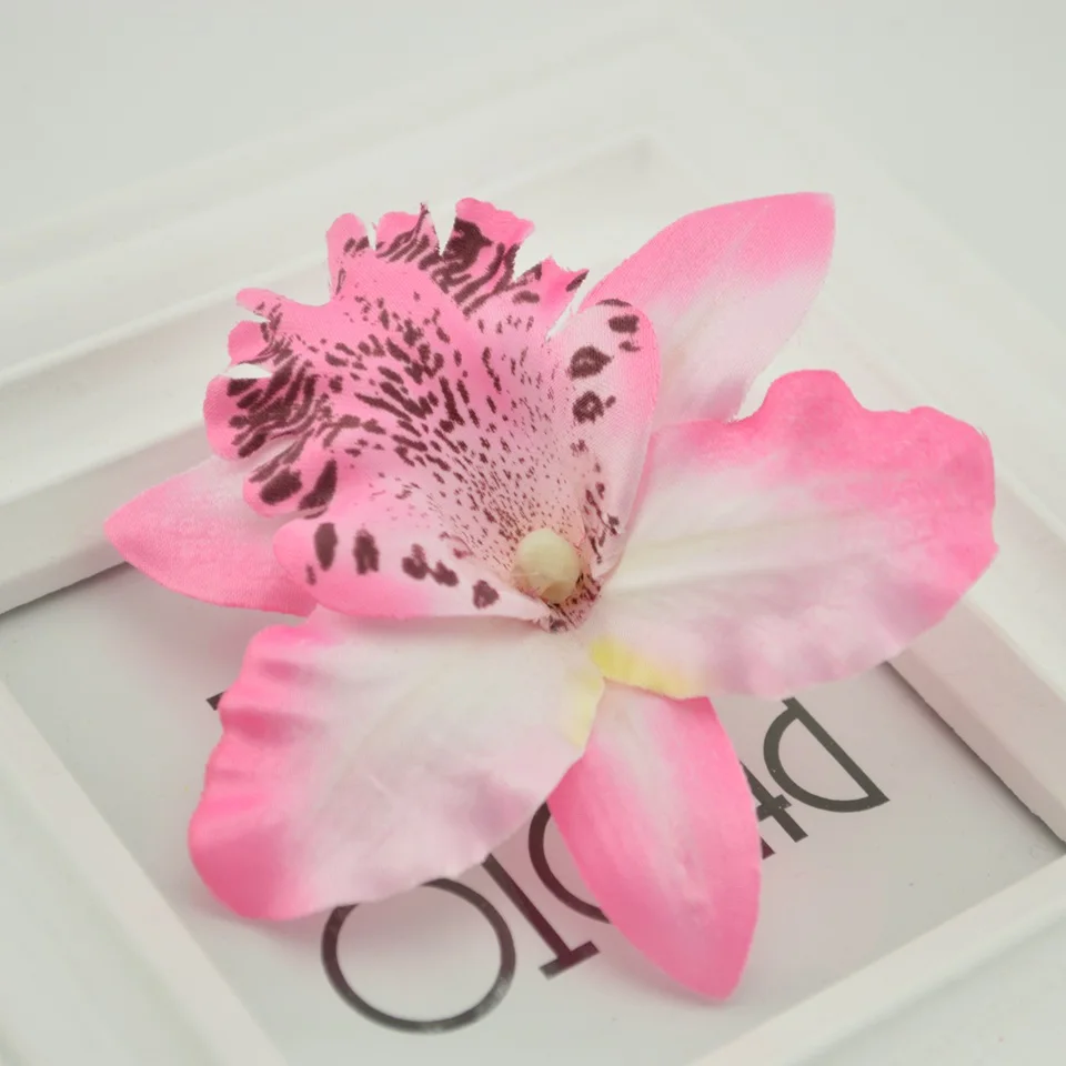 5 шт. Шелковая бабочка искусственная головка для свадебного украшения автомобиля