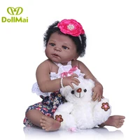 55cm blank skin soft silicone reborn dolls baby realistic doll reborn dolls full vinyl boneca bebe reborn doll for girls birthda