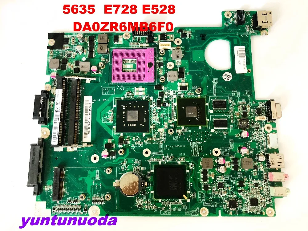 Оригинальная материнская плата для ноутбука ACER 5635 E528 E728 DA0ZR6MB6F0 протестирована