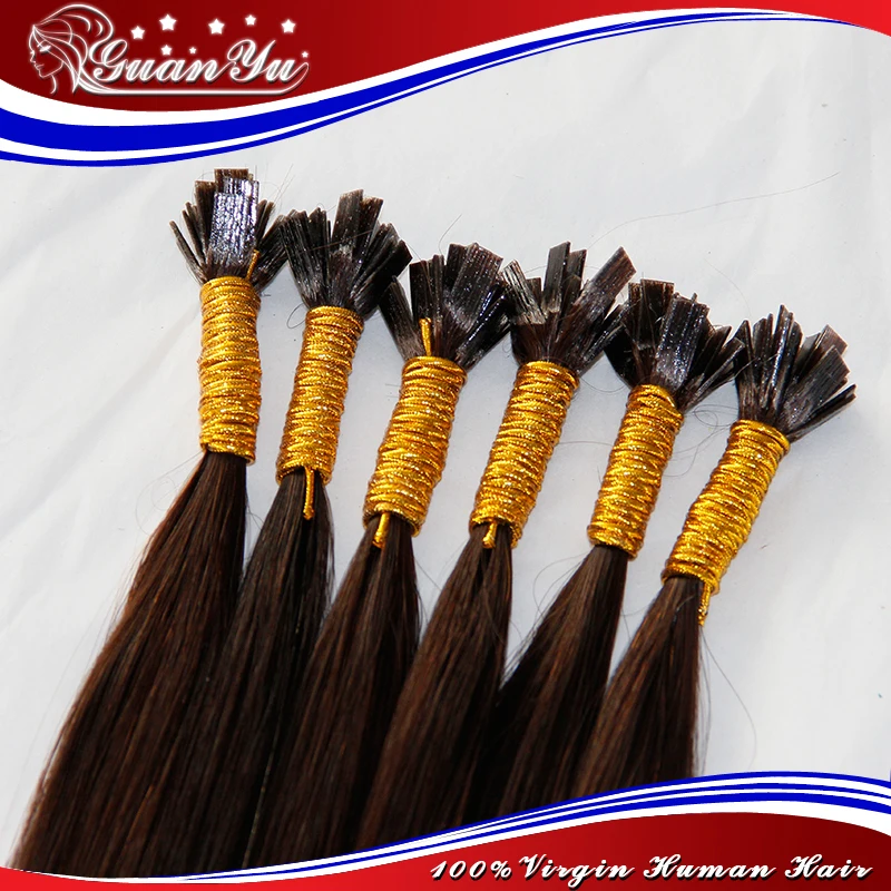 9А Перуанских Девы Реми Fusion Волос кератин Плоским Наконечником Наращивание 1.0 Г
