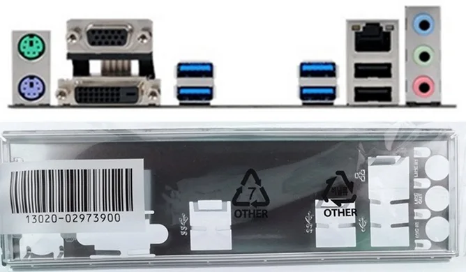 

New I/O shield back plate of motherboard for PRIME B250M-J/SI PRIME B250M-J just shield backplate Free shipping
