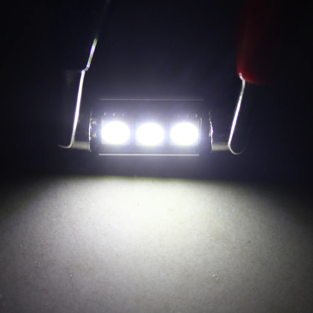 4 шт. 36 мм 3SMD 5050 светодиодные под шину CANBUS для автомобиля интерьер свет авто Купол