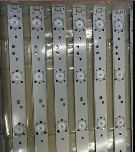 

New!! 10pcs 62cm*2cm 8 lamp Generic LED backlight strip update for 32'' TV, large-size LCD, roadside billboard modification
