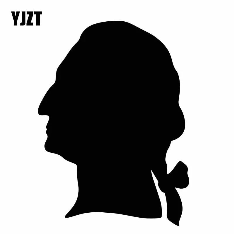 YJZT 11 1 см * 5 изящная Джордж Вашингтон тень виниловая наклейка простая