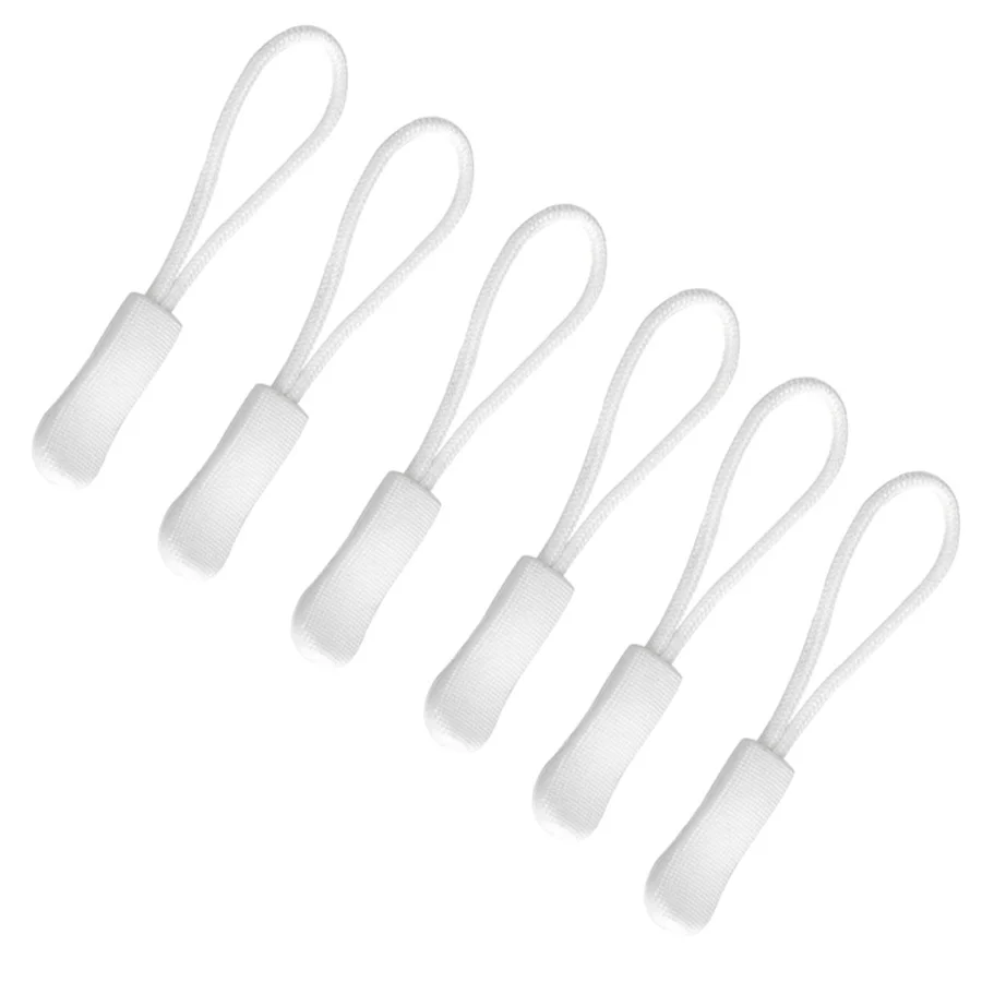 20Pcs/lot White Zipper Rope Camping Outdoor Equipment Tool Costumes Bags Tail Anti-theft Longer pull | Дом и сад
