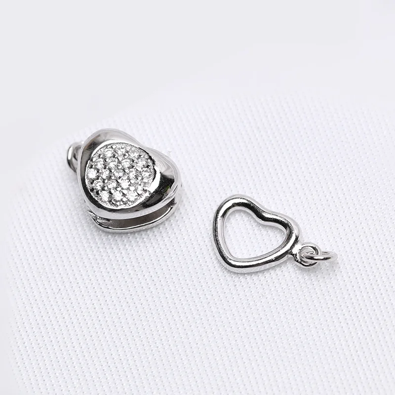 

Supplies For Jewelry Fold Over Clasps Findings DIY Pearls Beaded Chain Bracelet Necklace Clasps Accessories Sterling Silver Part