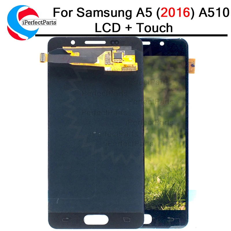 ЖК-дисплей Super AMOLED для SAMSUNG GALAXY A5 2016 A510 сменный сенсорный экран с дигитайзером в