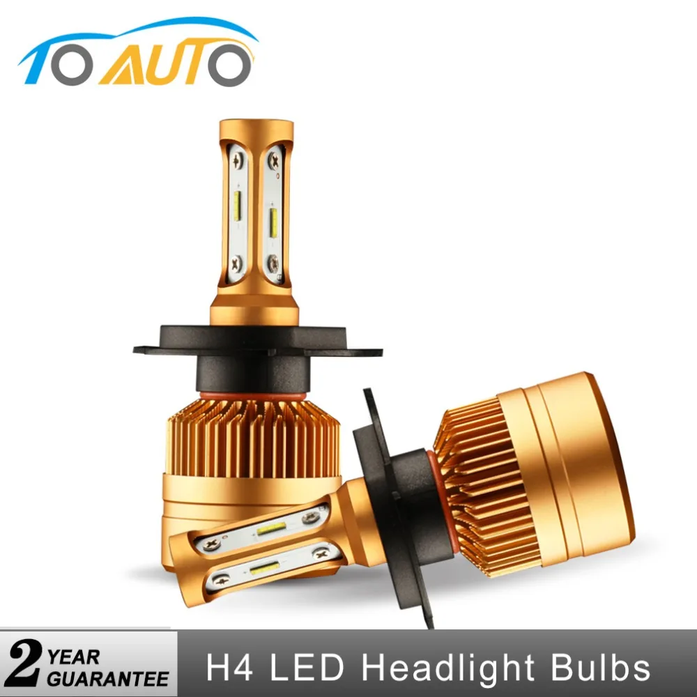 

2Pcs 50W 8000LM Car Headlight H4 LED 6000K Auto Front Bulb Fog Lamp LED Lights White Automobiles Headlamp with 1515 Chip 12V