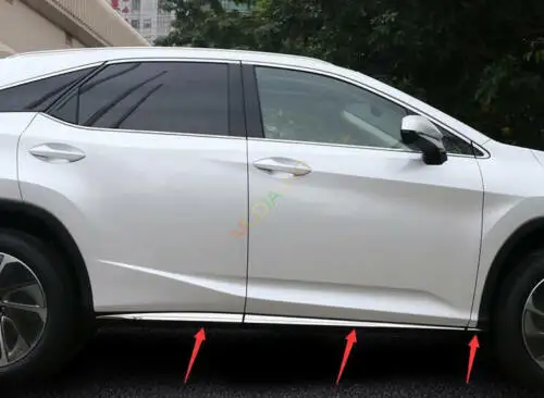 

For 2016-2018 Lexus RX350 RX450h/200 Stainless Body Side Door Molding Cover Trim