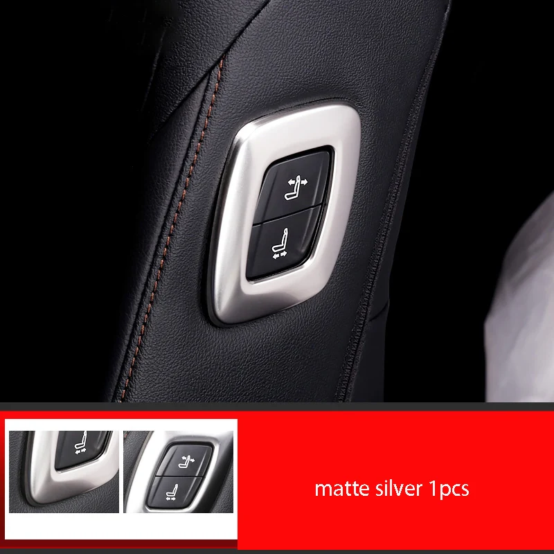 matte 1pcs Пилот сиденья boss декоративная рамка для кнопки блесток для украшения интерьера декоративные аксессуары для автомобиля для Toyota Avalon - Цвет: matte 1pcs