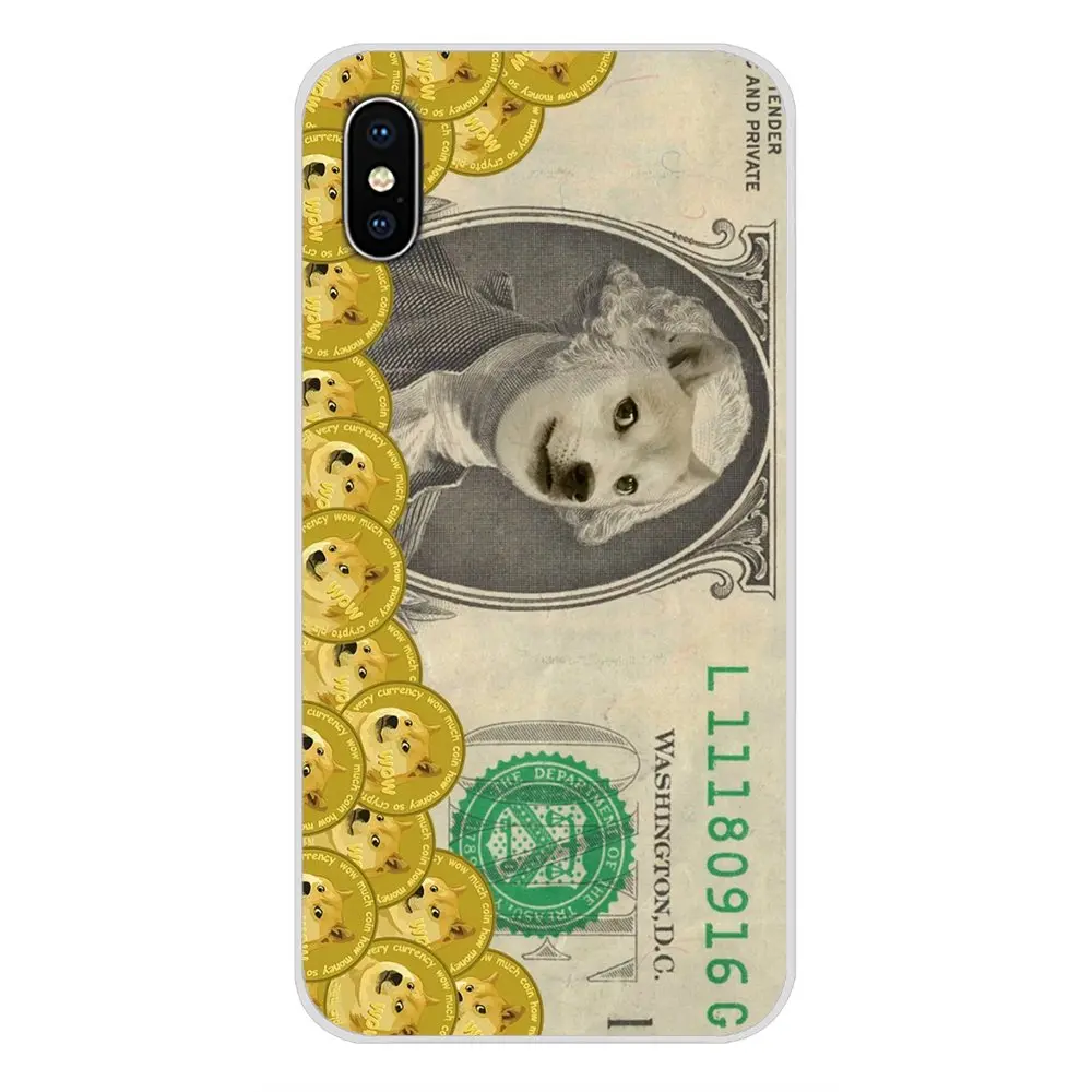 Аксессуары чехол для телефона Doge Dollar Meme Mone Art Apple iPhone X XR XS MAX 4 4S 5 5S 5C SE 6 6S 7 8 Plus ipod touch
