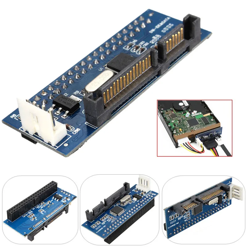 Высококачественный 40 Pin 3 5 IDE к 7 + 15 22 SATA папа адаптер внутренний жесткий диск карты