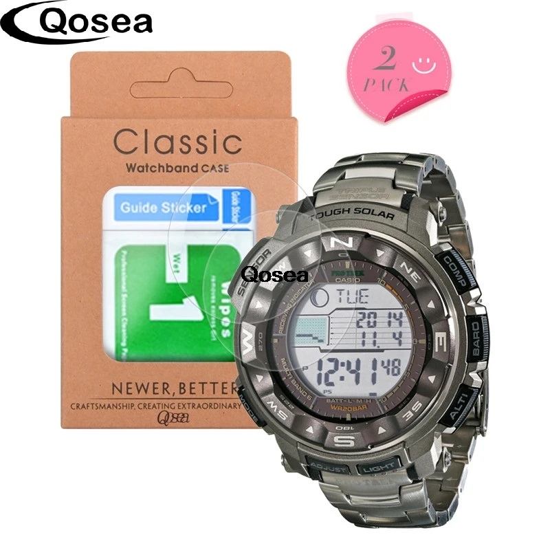 (2 шт) для Casio PRW 2500 протектор экрана из закаленного стекла Ультратонкий Прозрачный