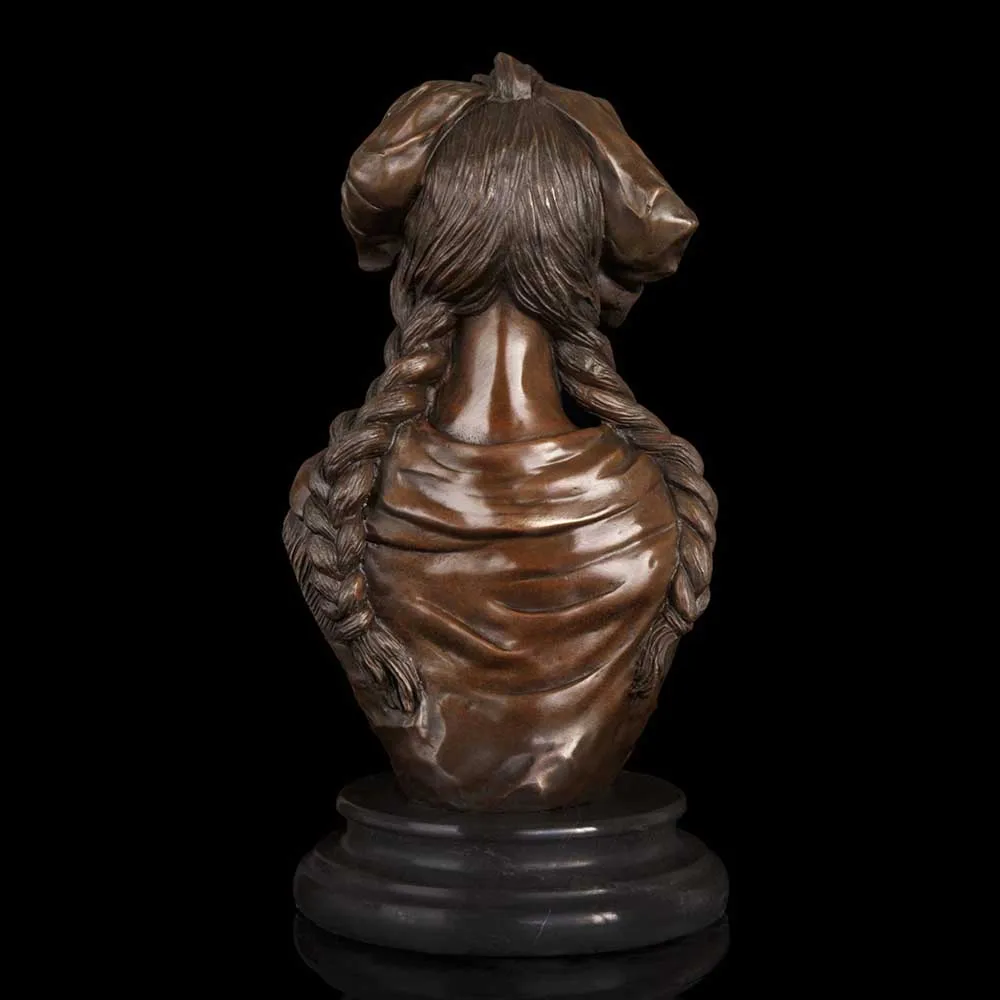 ATLIE бронзовая скульптура женщины под старину бюст бронзовые статуэтки и статуи