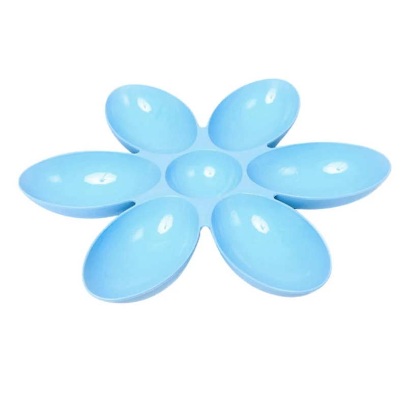 

Cat Feeding Bowls 6 Dogs Petal Shape Water Food Feeder for Small Multi-Pet Gathering Supplies Tool Doggy Puppy Bowls Accessories