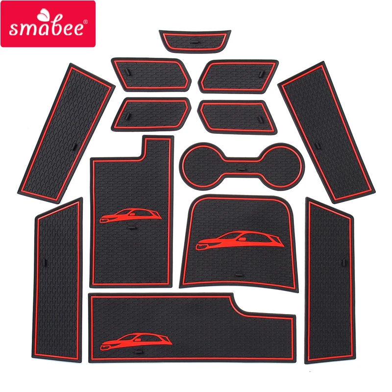 13 шт. Нескользящие резиновые коврики Smabee Для Chevrolet Equinox 3 2017 2018 2019 MK3 |