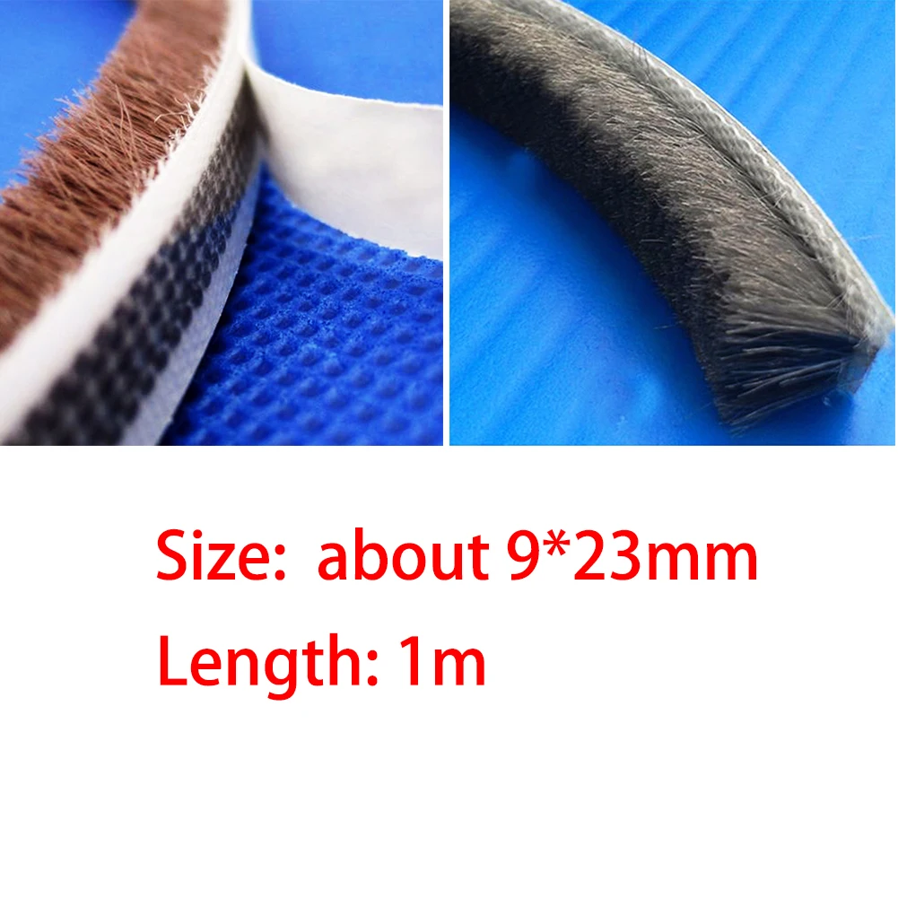 1M Self-adhesive Sealing Strip Wind-proof Brush For Home Door Window Sound Insulation Gasket for all kinds of | Обустройство дома