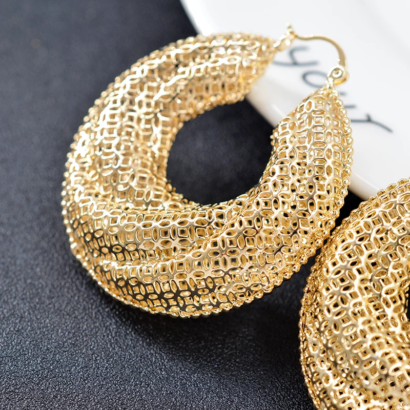 Sunny Jewelry классические большие круглые серьги-кольца для женщин хит продаж