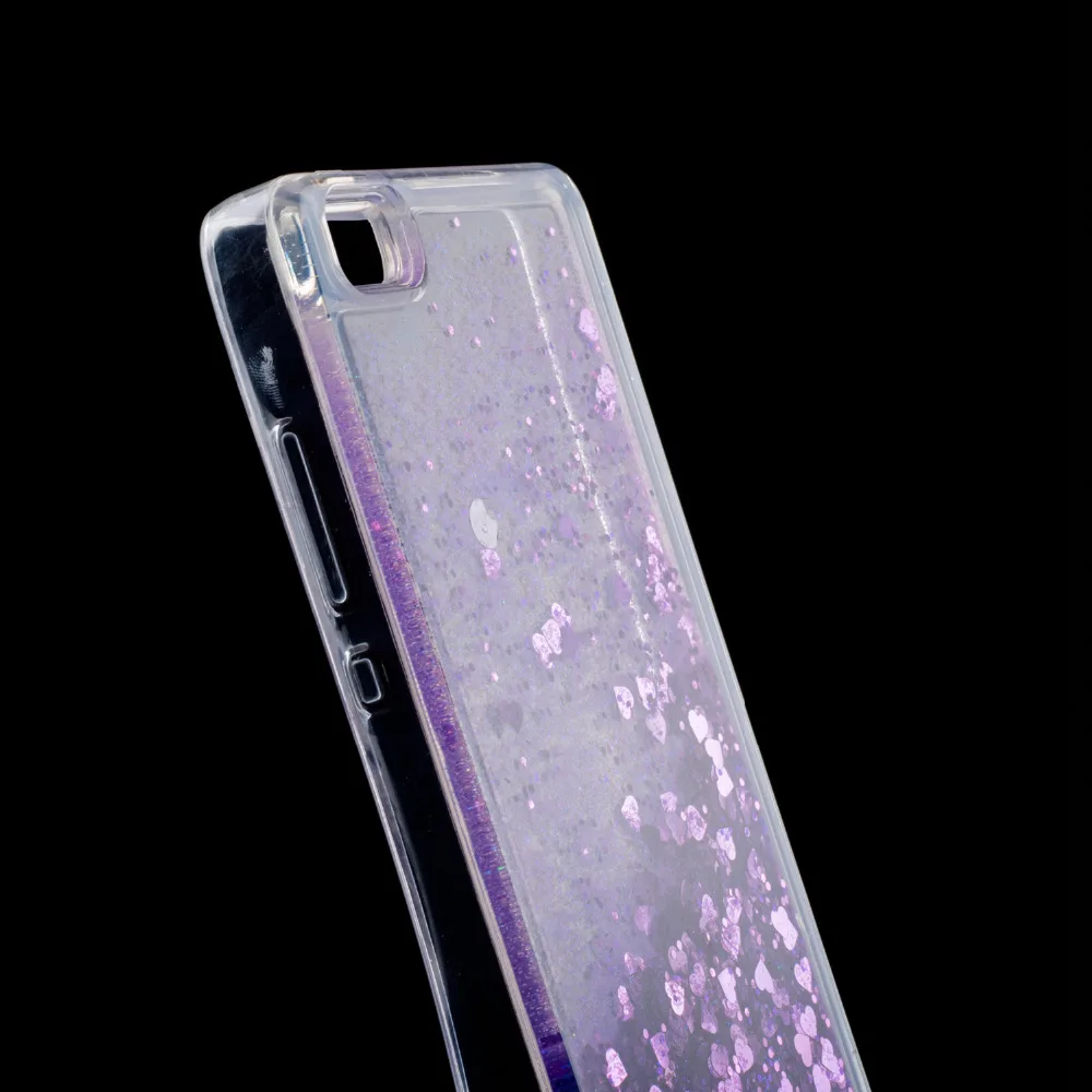 Huawei P8 Lite/P8 Fashion Dynamic Flowing liquid Glitter Colorful Paillette Sand Quicksand soft TPU Case Cover For P8Lite |