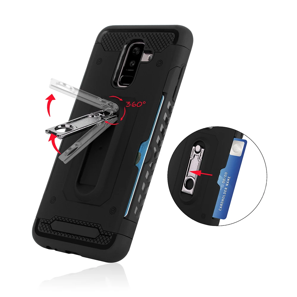 Rugged Armor Case For Samsung Galaxy A6 2018 A 6 Plus A6plus SM A600 A605 A600FN A600F Hard Shockproof Protective Back Cover |