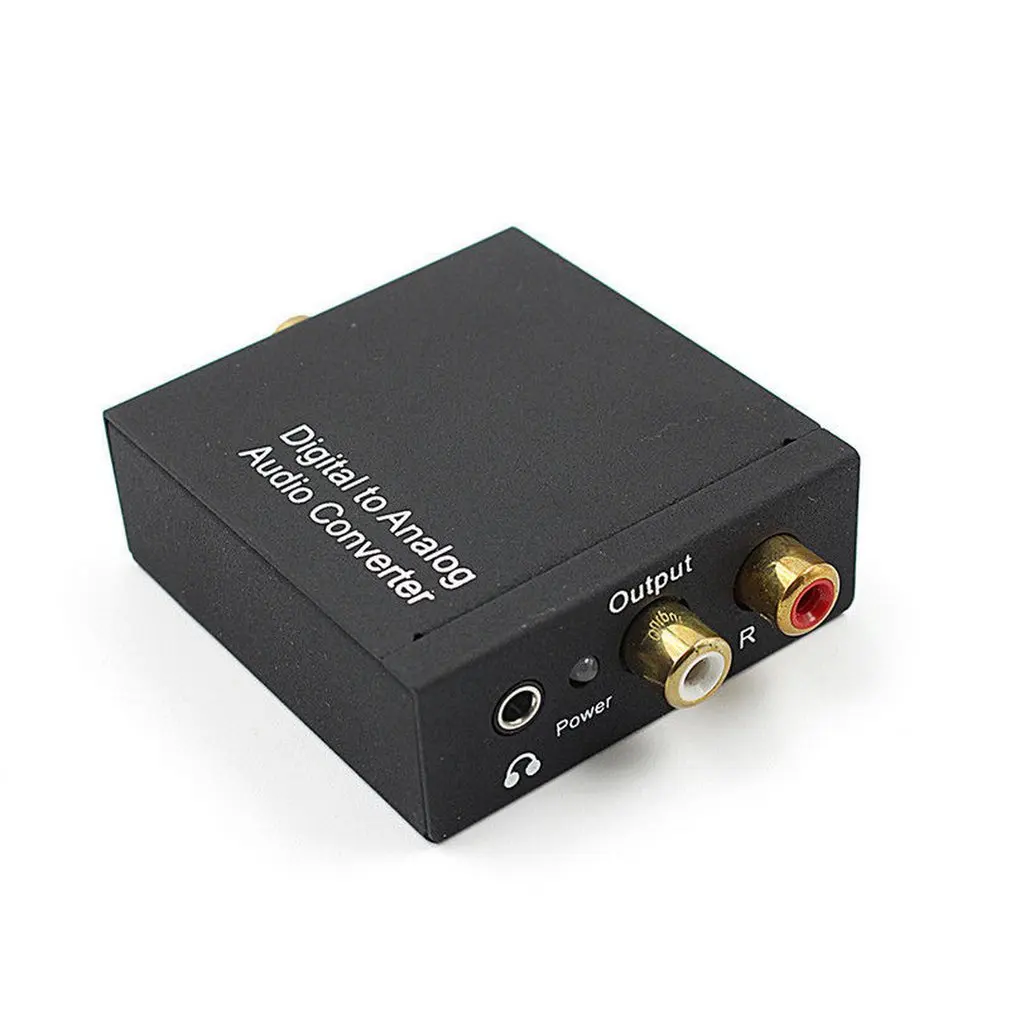 3.5mm Digital Coaxial Toslink Optical to Analog L/R RCA Audio Converter Adapt+ optical fiber cable