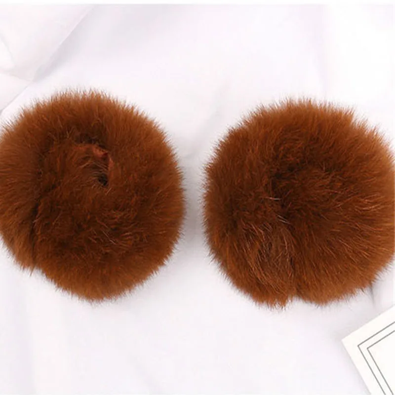 

2019 Winter Fashion Ladies Fox Fur Cuffs Multicolor Fur Cuffs Ladies Warm Arm Sleeve