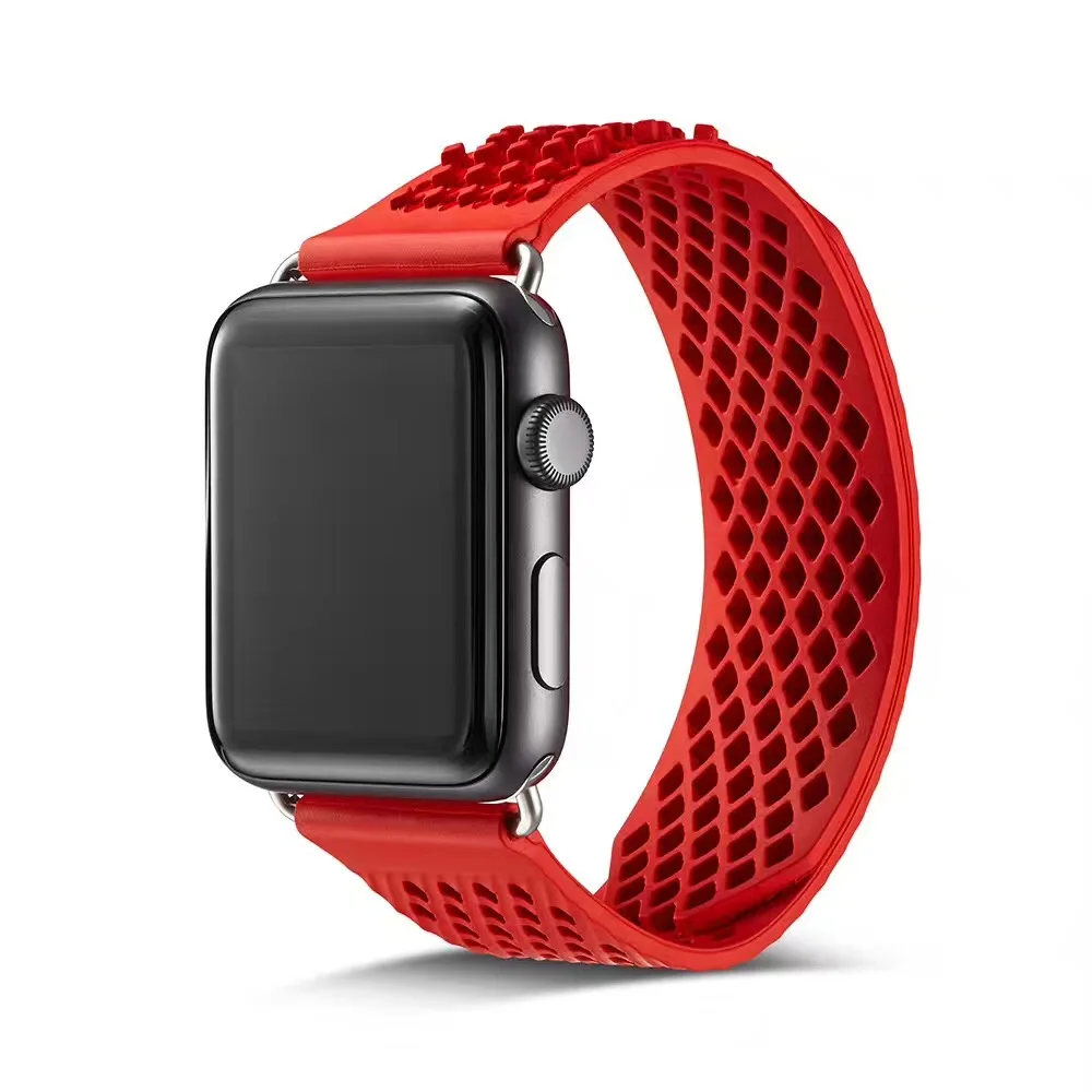 OEM резиновый ремешок для apple watch series 1 2 3 4 ремешок для iWatch 38 мм 42 мм 40 мм 44 мм sport bandseries 5