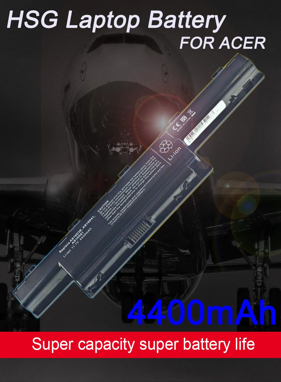 4400 мАч 6 ячеек ноутбук Батарея для acer Aspire AS10D31 AS10D51 AS10D61 AS10D71 AS10D75 AS10D81 V3 5741 5560 V3-771G 5560 г