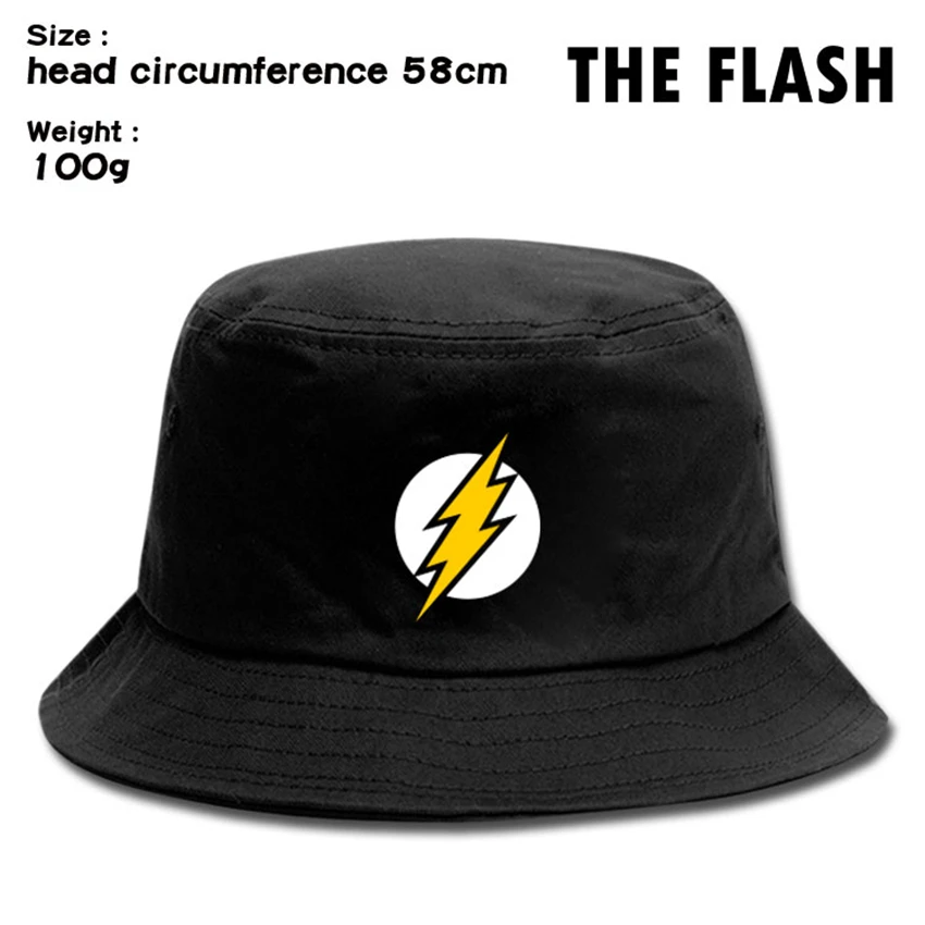 DC The Flash Canvas Панама Рыбацкая шляпа уличная Кепка Boonie шляпа летняя повседневная пляжная шляпа хип-хоп кепка от солнца для мужчин и женщин