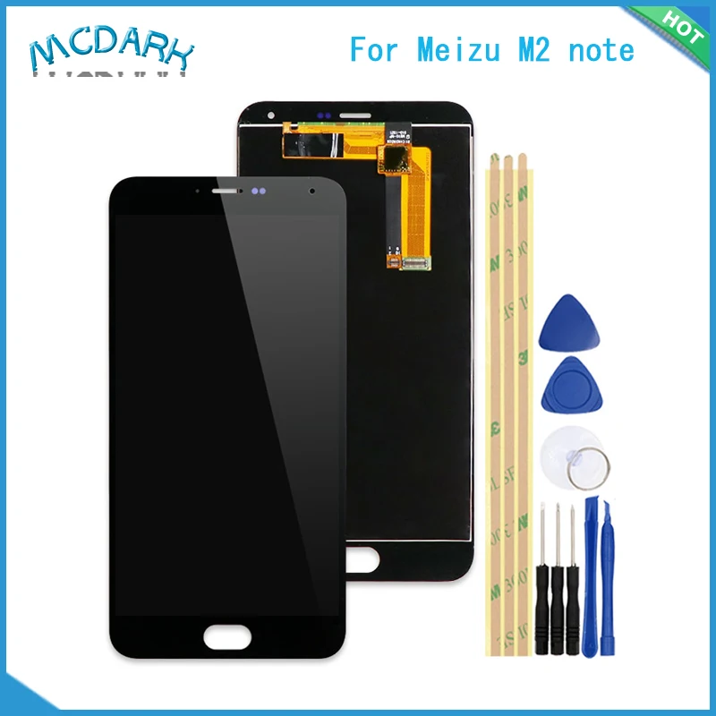 Mcdark для Meizu M2 note LCD дисплей + кодирующий преобразователь сенсорного экрана в сборе